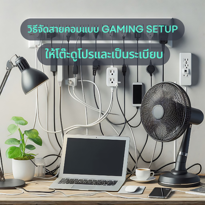 วิธีจัดสายคอมแบบ Gaming Setup ให้โต๊ะดูโปรและเป็นระเบียบ